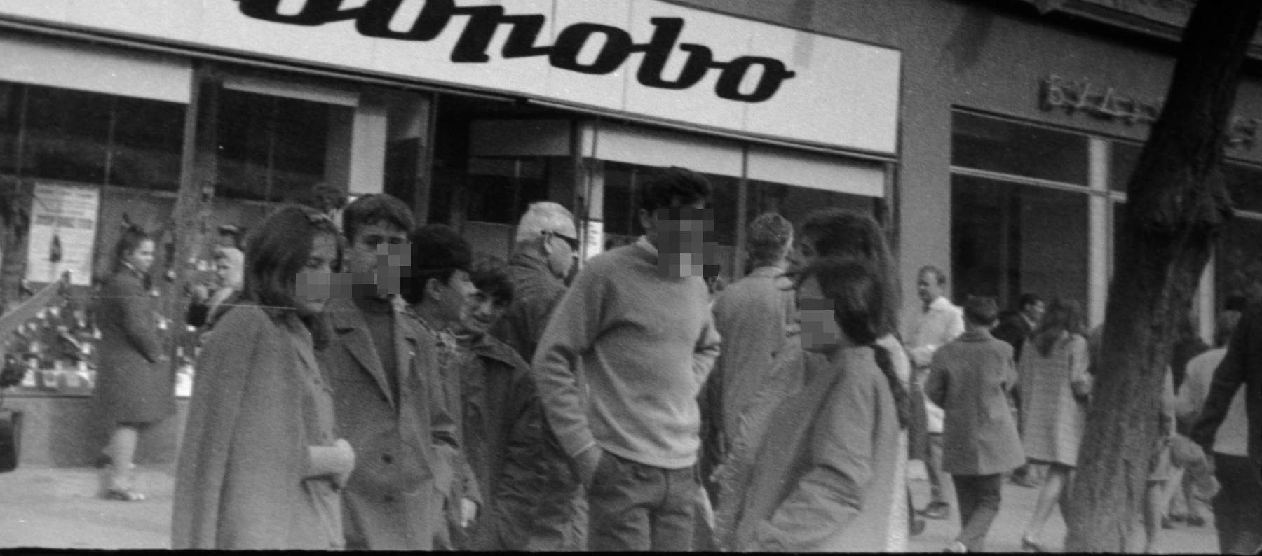 Rencika, three guys from my class, Duca (behind) and Dragana